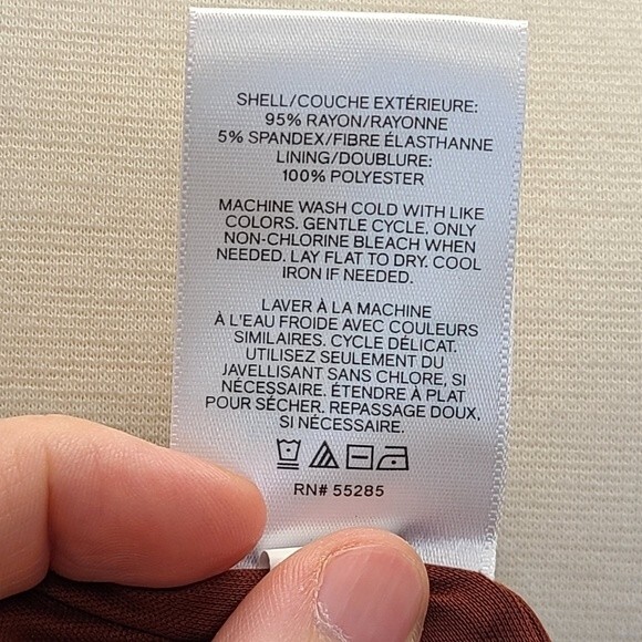 NWT EXPRESS Long Sleeve Cross Front Knit Comfortable Casual Night Midi Dress S - Picture 11 of 13